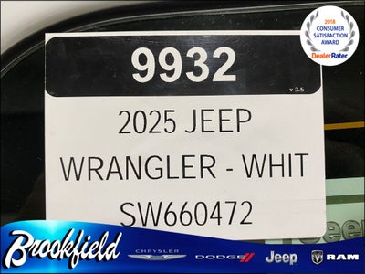 2025 Jeep Wrangler WRANGLER 4-DOOR SPORT S