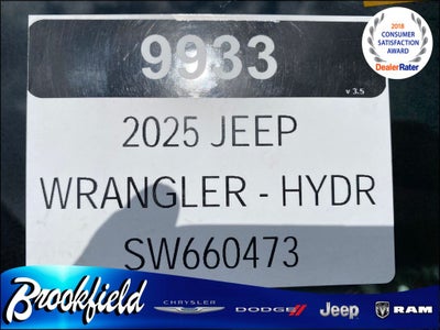 2025 Jeep Wrangler WRANGLER 4-DOOR SPORT S