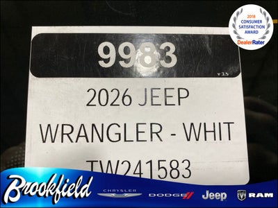 2026 Jeep Wrangler WRANGLER 4-DOOR SPORT S
