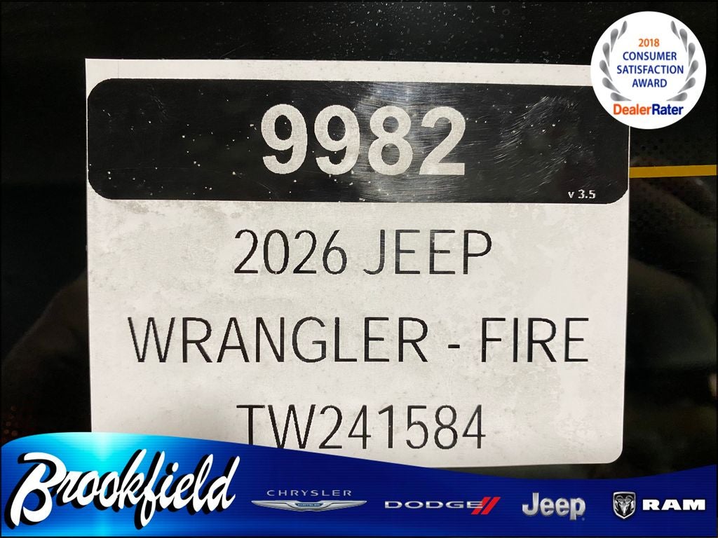 2026 Jeep Wrangler WRANGLER 4-DOOR SPORT S