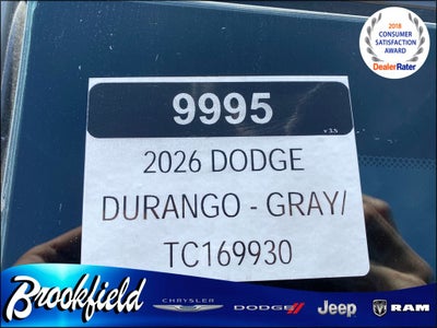 2026 Dodge Durango DURANGO GT PLUS AWD
