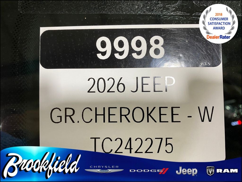 2026 Jeep Grand Cherokee GRAND CHEROKEE LAREDO ALTITUDE 4X4