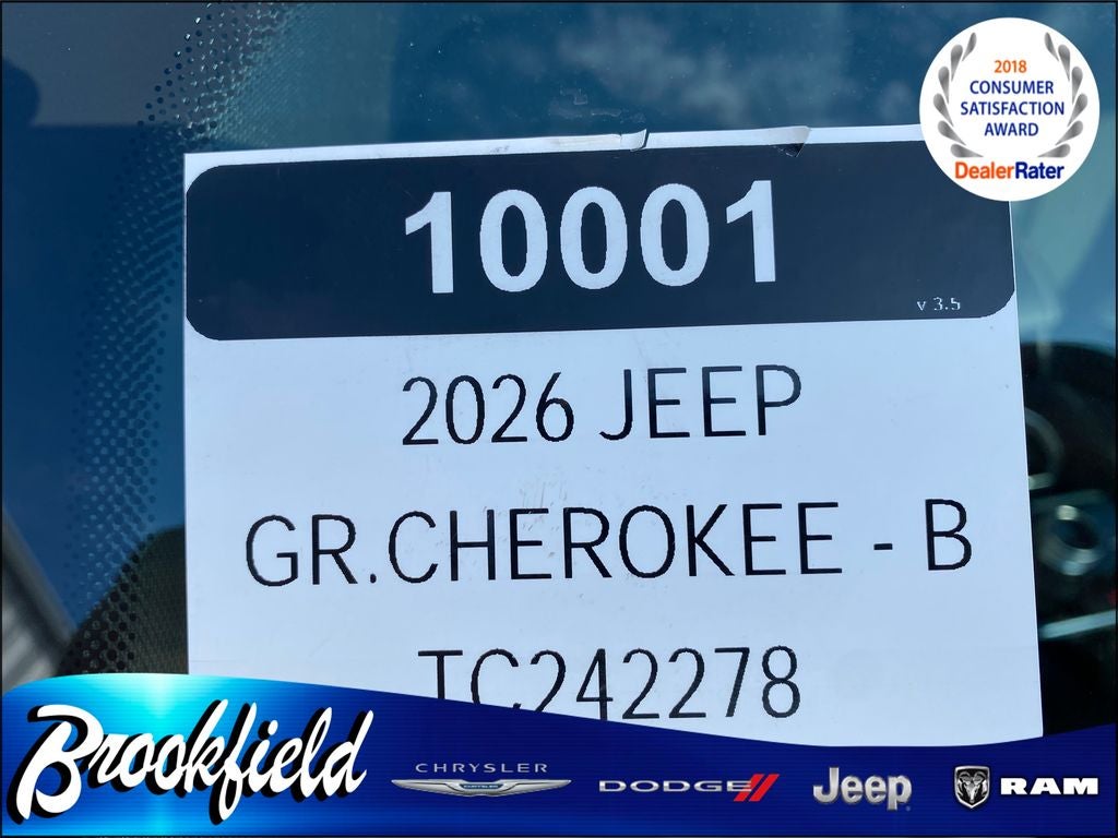 2026 Jeep Grand Cherokee GRAND CHEROKEE LAREDO ALTITUDE 4X4