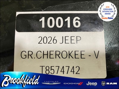 2026 Jeep Grand Cherokee GRAND CHEROKEE L LIMITED RESERVE 4X4