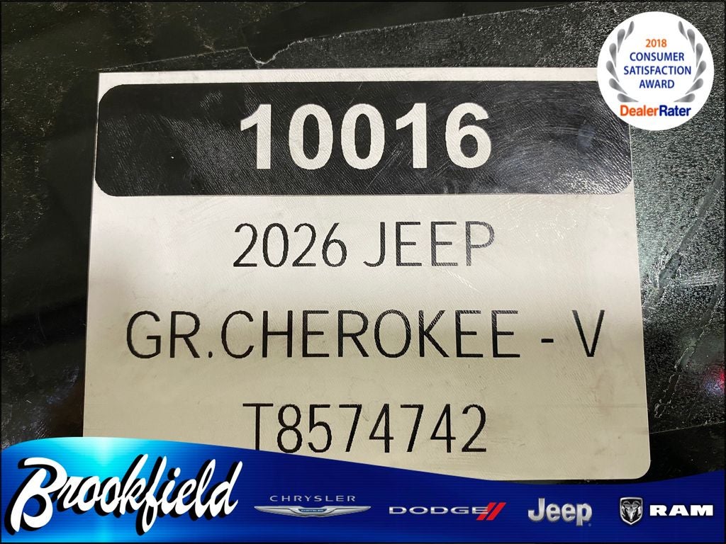 2026 Jeep Grand Cherokee GRAND CHEROKEE L LIMITED RESERVE 4X4