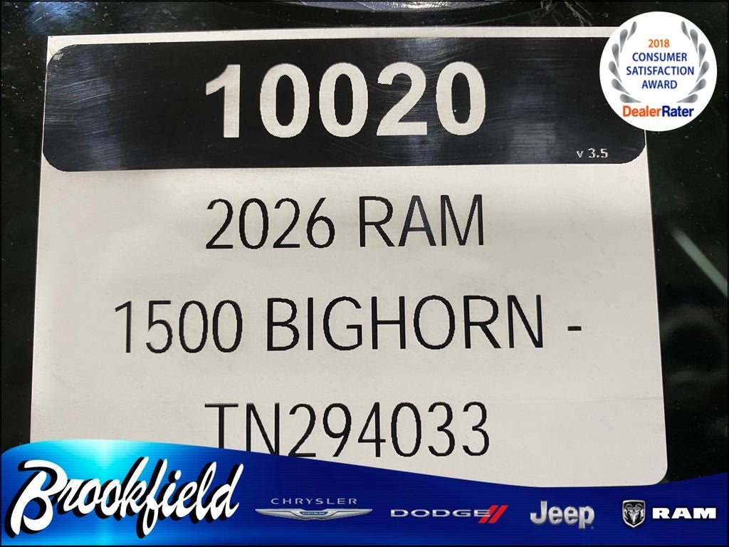 2026 RAM Ram 1500 RAM 1500 BIG HORN CREW CAB 4X4 5'7' BOX