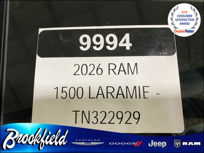 2026 RAM Ram 1500 RAM 1500 LARAMIE CREW CAB 4X4 5'7' BOX