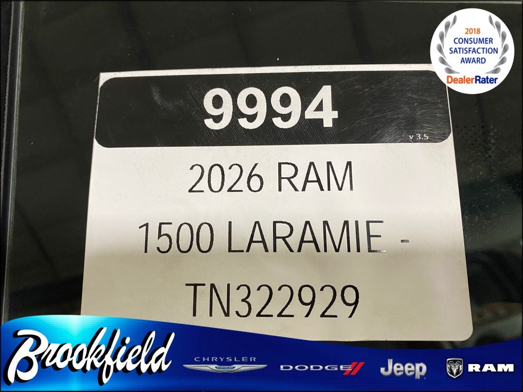 2026 RAM Ram 1500 RAM 1500 LARAMIE CREW CAB 4X4 5'7' BOX