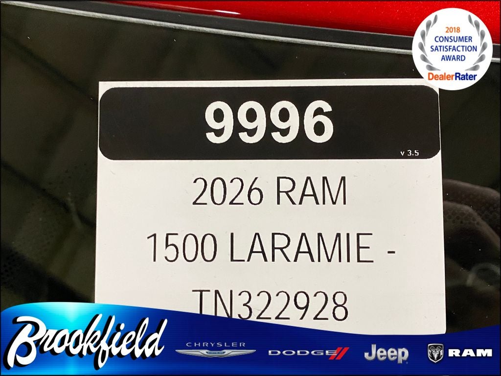 2026 RAM Ram 1500 RAM 1500 LARAMIE CREW CAB 4X4 5'7' BOX