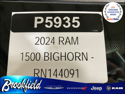 2024 RAM 1500 Big Horn Crew Cab 4x4 6'4' Box