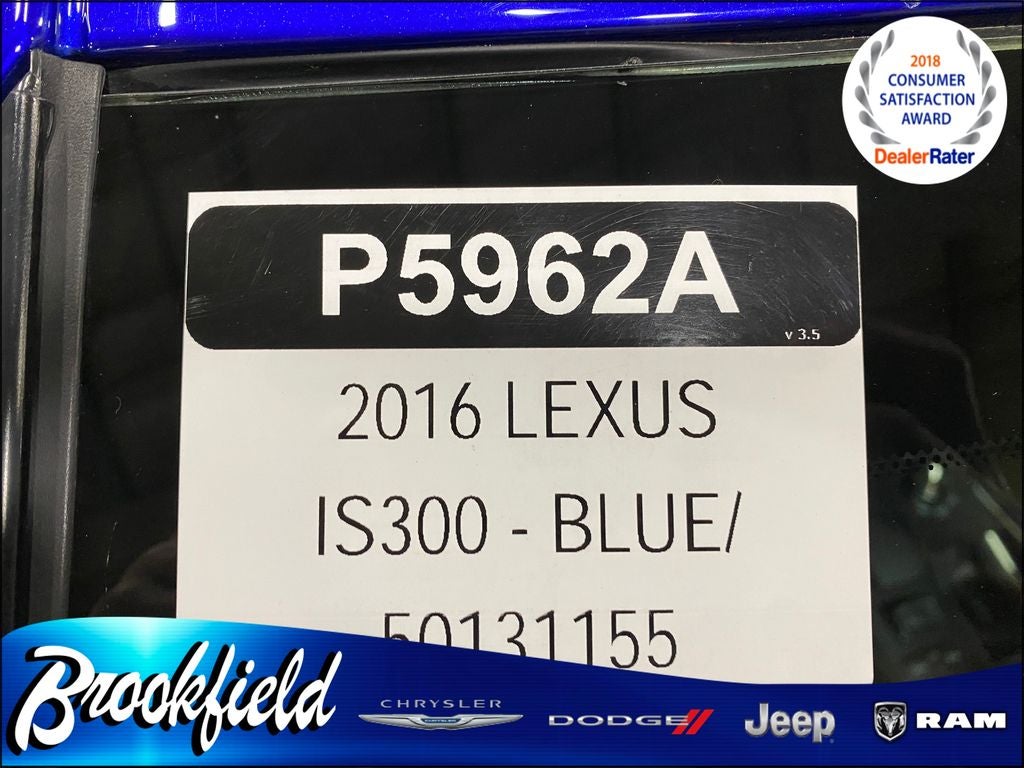 2016 Lexus IS 300 300