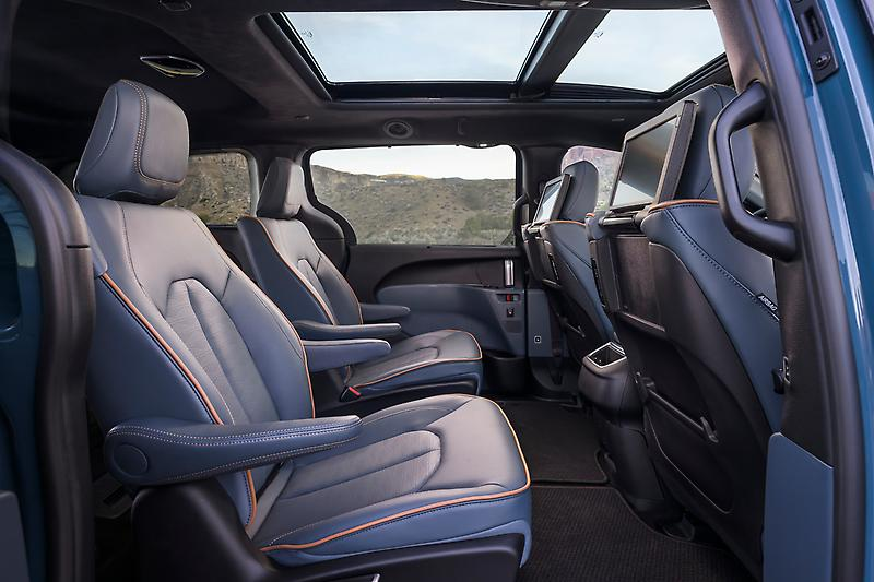 Interior features and spacious seating layout of the 2027 Chrysler Pacifica